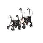Rollator TAIMA M braun-metallic PU-Bereifung