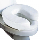 Toiletten-Polsteraufsatz Vinyl weiß 40 x 37,5 x 10 cm Toilettensitzerhöhung