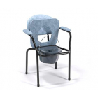 Toilettenstuhl 9062 blau-grau mit Eimer
