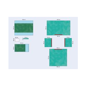 Raucodrape PRO Pädiatrie-Basis-Set steril 14 Sets Vier-Tuch-Abdeckung