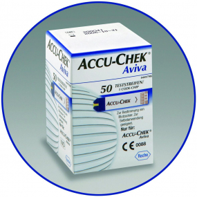 Accu-Chek Aviva Teststreifen  zur Blutzuckermessung