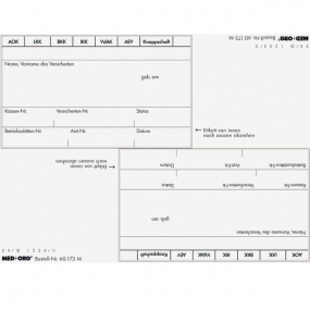 Adressfeld-Aufkleber für Karteikarten 1000 Stück