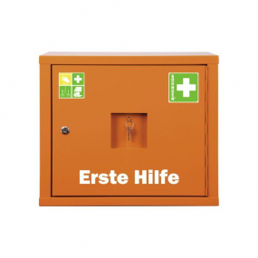 Juniorsafe Verbandschrank Norm DIN 13157 orange, weiß, grün Verbandschrank Juniorsafe Norm DIN 13157 orange, weiß, grün