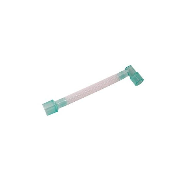Gänsegurgel flexibel 170 mm PE mit Winkel Spiralschlauch flexibel