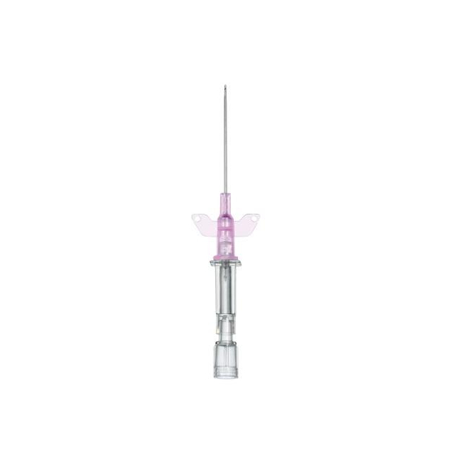 Introcan® W 0,7 x 19 mm G24 gelb mit Fixierflügeln