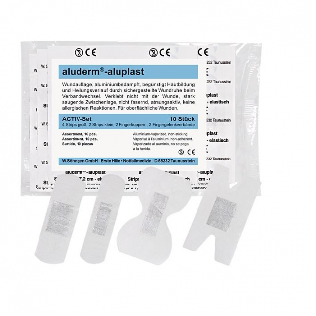 Activ-Set aluderm-aluplast Sortiment elastisch Pflaster-Active-Set