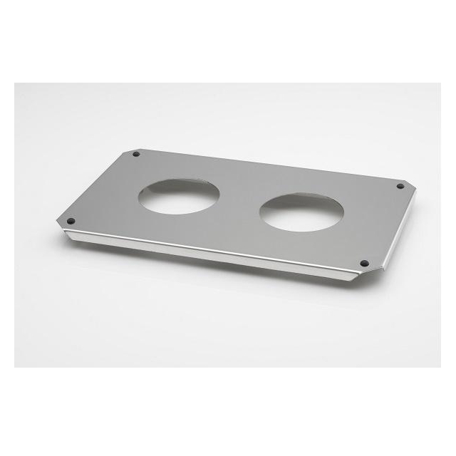 Edelstahleinsatzdeckel für 2 Bechergläser Elmasonic-Deckel mit 2 Einsätzen