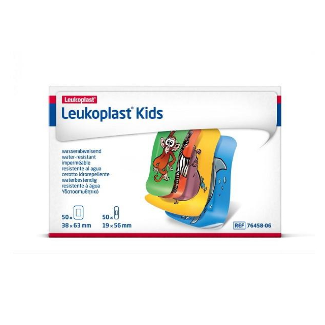 Leukoplast® kids WundpflasterTiermotive 100 Strips 2 Größen