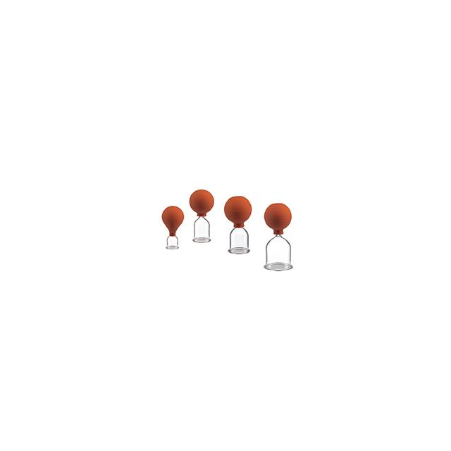 Saugglocken aus Glas mit Ball