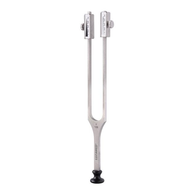 Stimmgabel Rydel Seiffer mit Dämpfer und Fuß