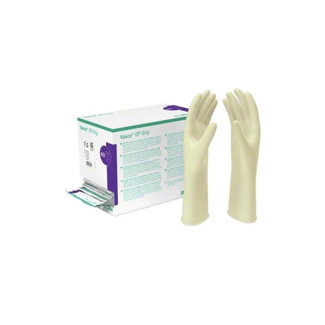Vasco® OP Grip, steril Naturkautschuklatex-OP-Handschuhe, puderfrei