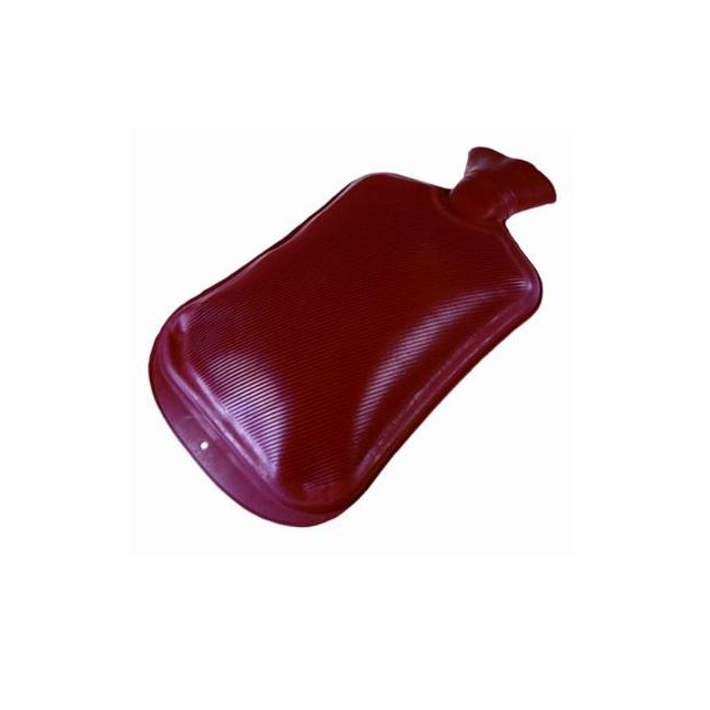 Wärmflasche Doppellamelle 2 Liter rot