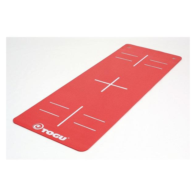JumpYone Gymnastikmatte rot/weiß 180 x 66 x 0,5 cm Auf funktionellen Markierungen motiviert bewegen
