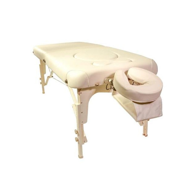 Classic Femina Set Liege 184x76 cm Höhe 61-86,5 cm crema Massageliege mit Zubehör von Clap Tzu