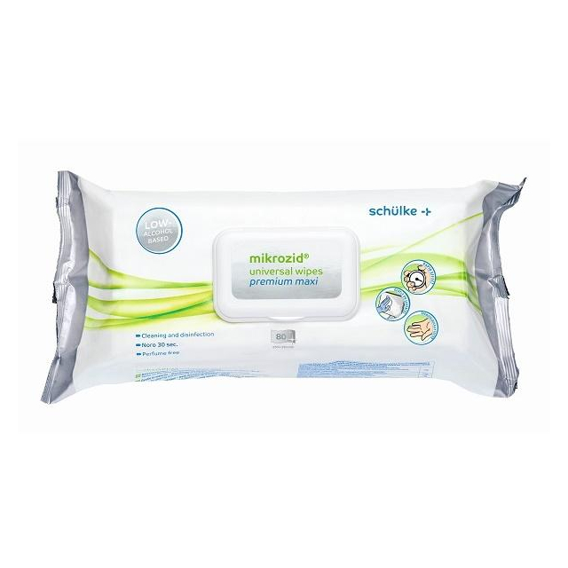 Mikrozid Universal Wipes Premium Maxi 80 Tücher Gering alkoholische Desinfektionstücher