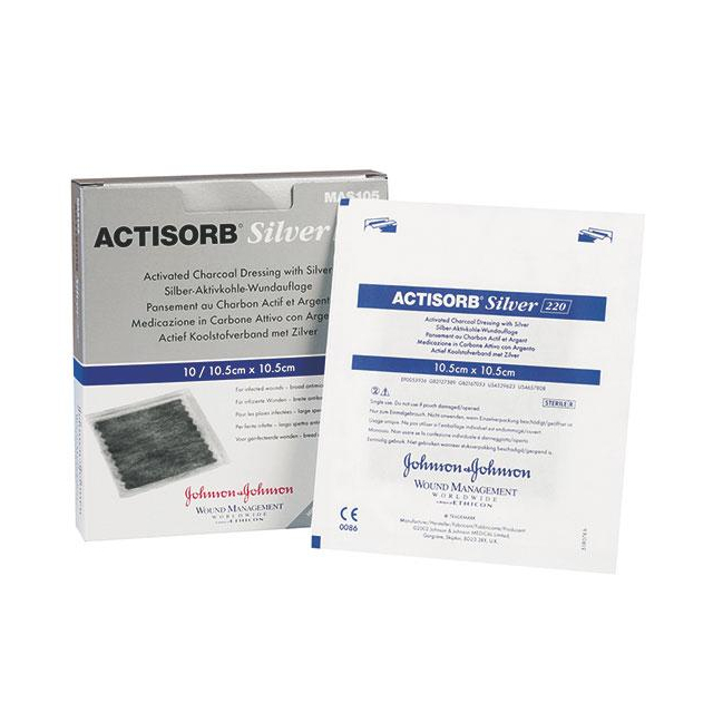 Actisorb Silver 220 Silber-Aktivkohle-Auflagen