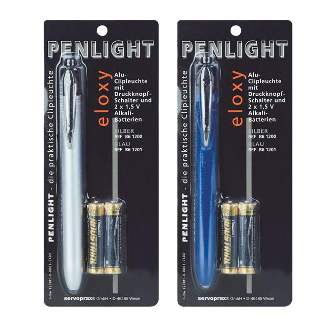 Penlight Eloxy eloxiert Alu-Clipleuchte