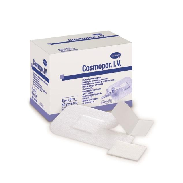Cosmopor® I.V. Kanülenfixierpflaster 8 x 6 cm 50 Stück