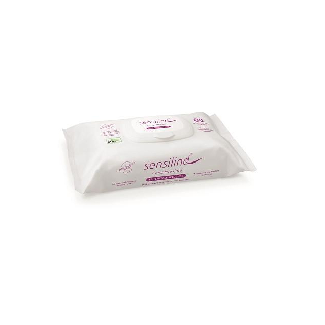 sensilind® Feuchtpflegetücher Flowpack 80 Stück