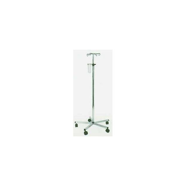 Abtropfglas für Infusionsständer verchromt