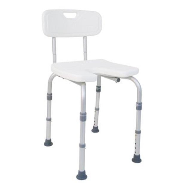 Duschstuhl DH 135 mit Ausschnitt und Lehne