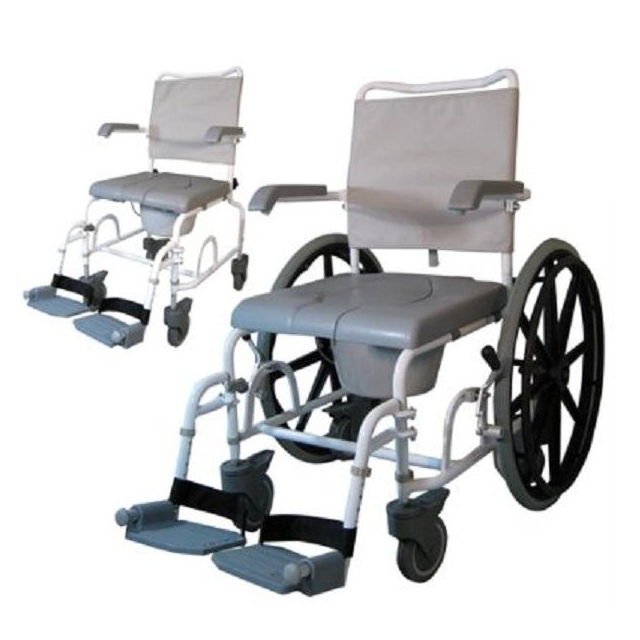 Dusch- und Toilettenrollstuhl DuoMotion 5" Räder