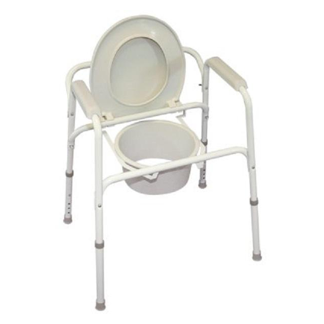 Toilettenstutzgestell TSG 130 mit Spritzschutz und Armlehnen