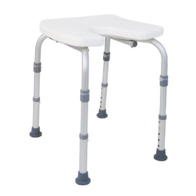 Duschstuhl DH 135 mit Ausschnitt ohne Lehne