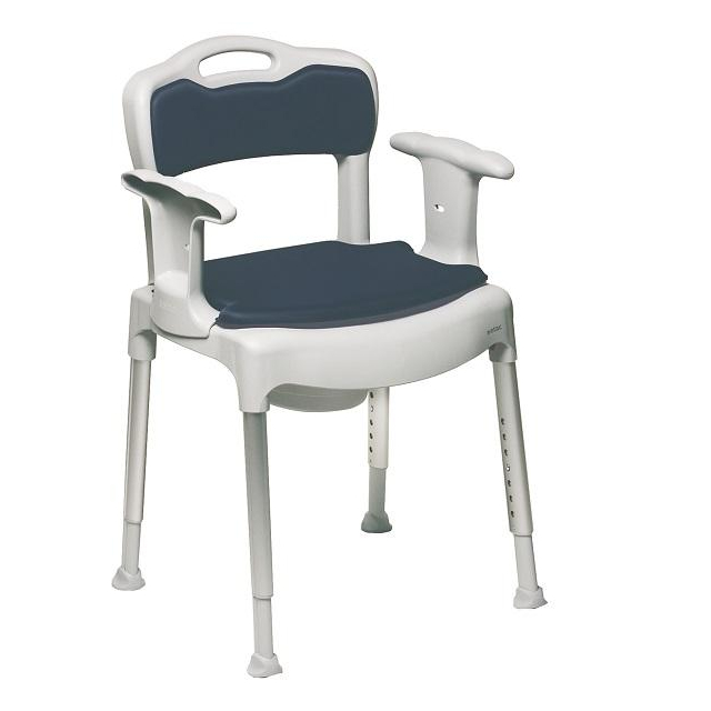 Toilettenstuhl Swift mit Softlehne/-sitz und Becken