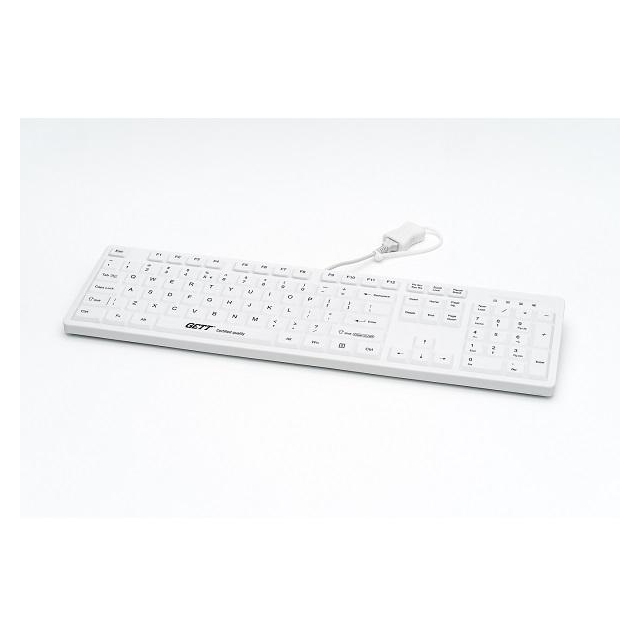 Cleantype Easy Protect antimikrobielle Silikon-Tastatur Hygienetastatur TKG-105-GCQ-IP68