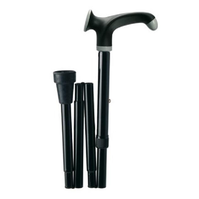 Metall-Gehstock Anatomic-Griff faltbar