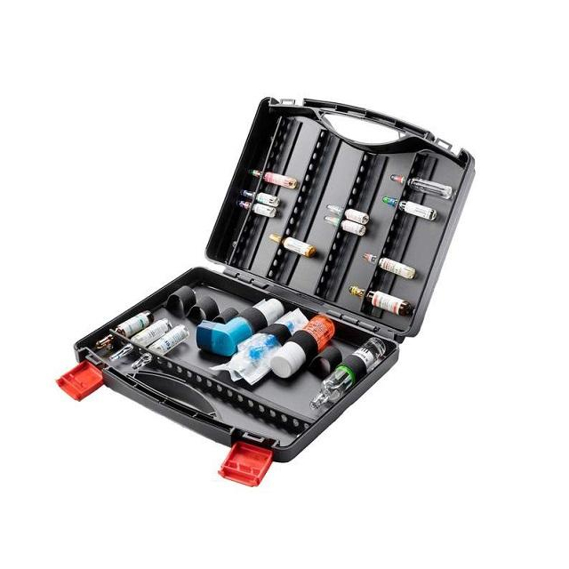 MediKoffer mit 8 Schlaufen 26x22x8 cm für max. 75 Ampullen Notfallbedarf von notfallkoffer.de