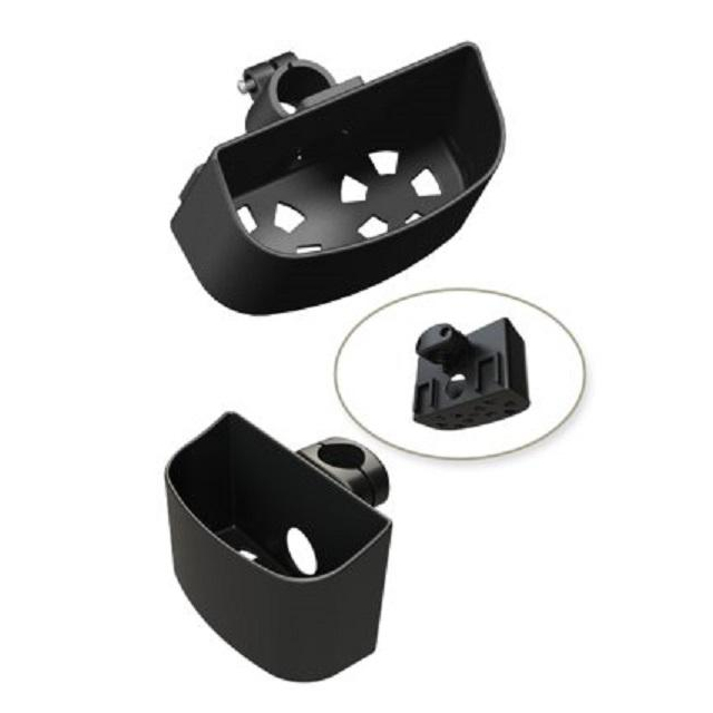 Stockhalter mit Kunststoff-Schale für 2 Stöcke 22+25 mm