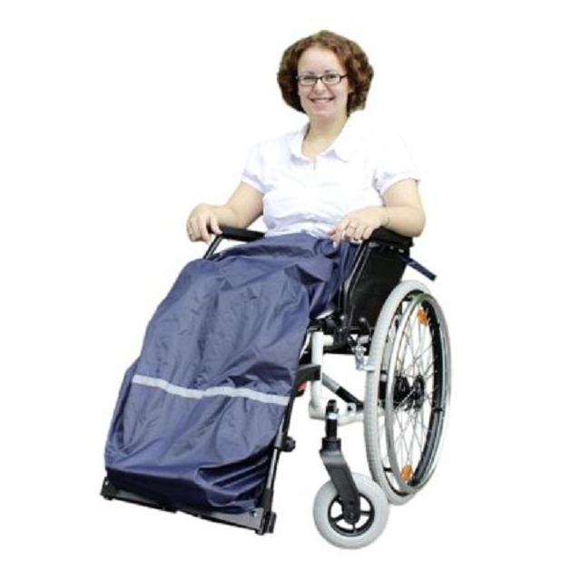 Regenschürze ROLKO-rainPRO für Rollstuhl blau