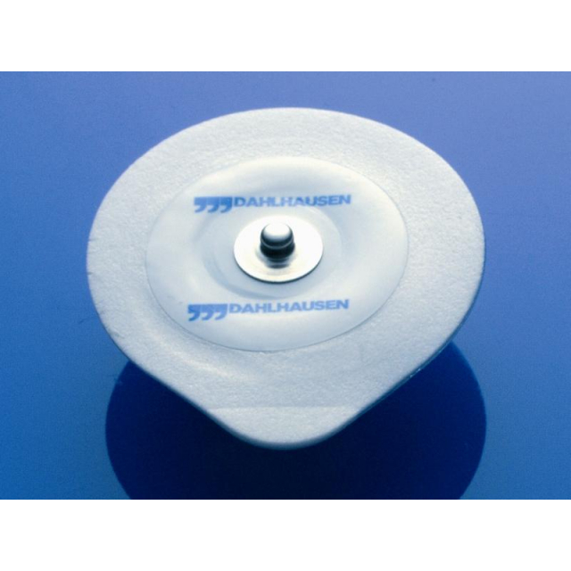 Einmal-Elektrode Typ 405 Kurzzeitüberwachung Ø 45 mm oval latexfreie Klebelektrode mit zentralem Druckknopf, Schaumstoff, Wet-Gel