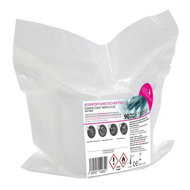 lus Soft Lemon Fresh 2 x 90 Desinfektionstücher Gebrauchsfertige Wipes 28 x 30 cm