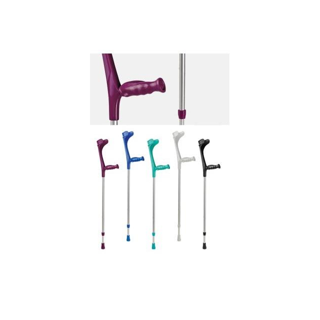 Gehstütze Anatomic-Softgriff mit Druckknopf