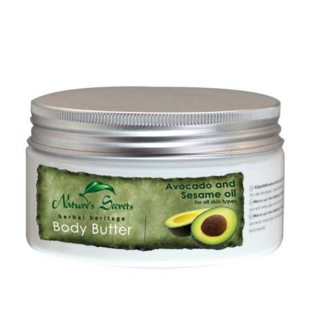 Körperbutter Avocado mit Sesamöl 200 ml Body Butter