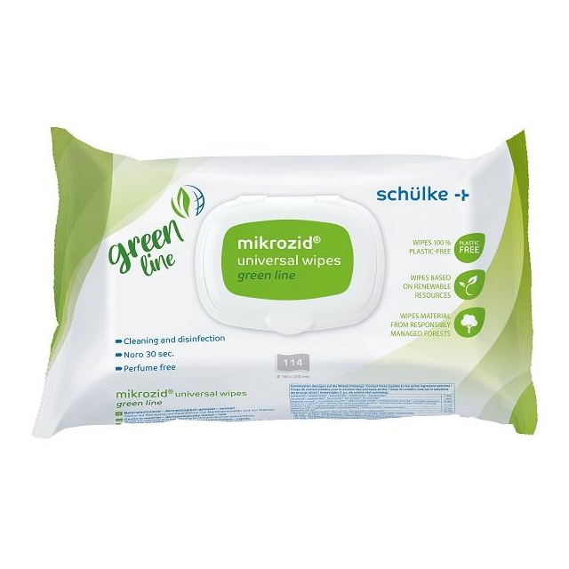 Mikrozid universal wipes green line 114 Tücher 18 x 20 cm
