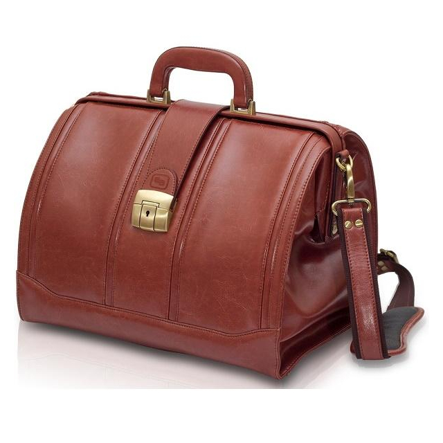 DOC´S deluxe Arzttasche braun leer Notfalltasche mit Modultaschen von Elite-Bags