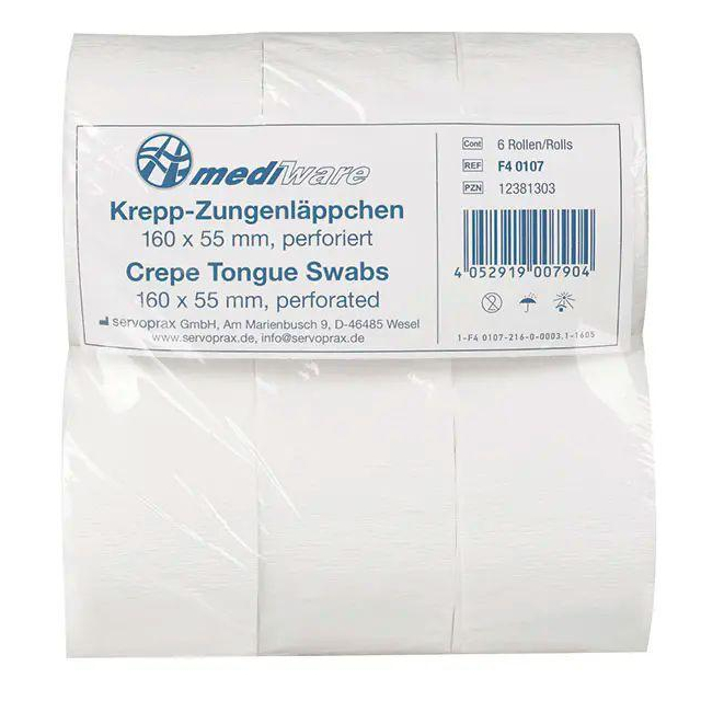 Krepp-Zungenläppchen Abschnitte 60x90 mm