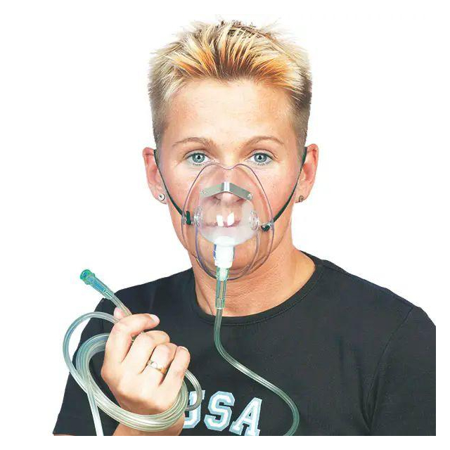 Sauerstoff-Maske mit Verbindungsschlauch für Kinder Beatmungsmaske