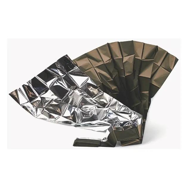 Rettungsdecke 210 x 160 cm grün-silber
