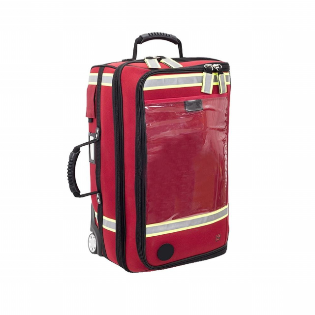 EMERAIR'S TROLLEY Beatmungskoffer rot leer tragbare und rollbare Notfalltasche von Elite-Bags