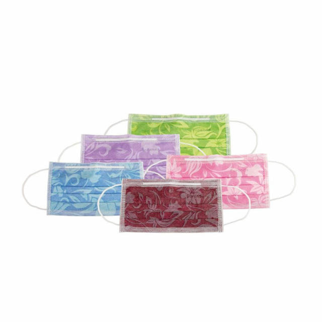 Monoart Mundschutz Pro 3 Flower mit Gummizug