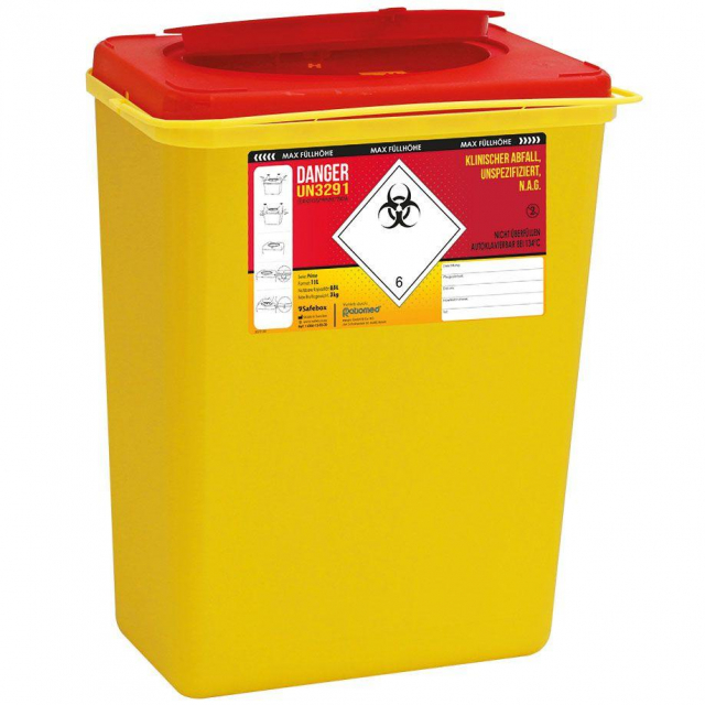 Kanülensammler Rigi-Box medi Volumen 11 Liter Spritzen- und Kanülensammler
