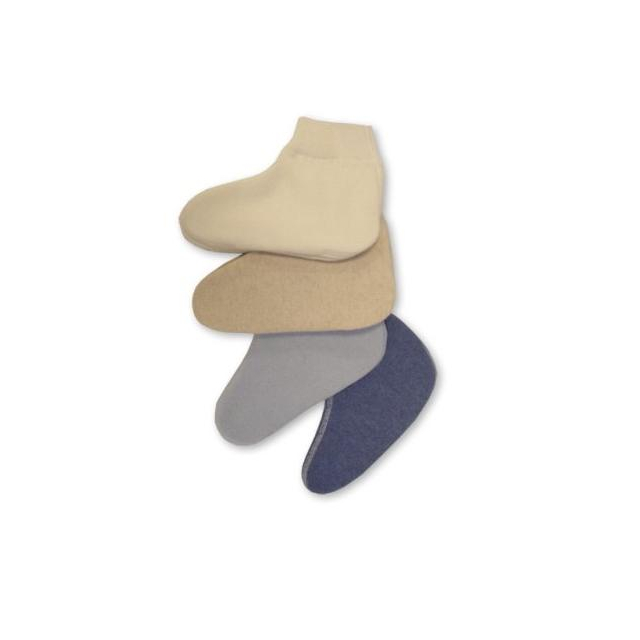 Bettschuhe 50 % Angora mit Rutschstoppern