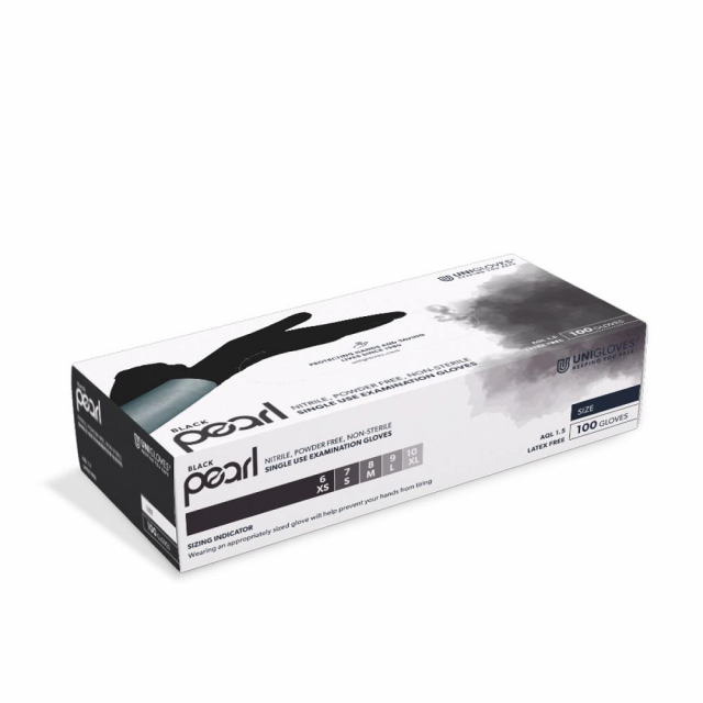 Pearl Nitrilhandschuhe puderfreie, unsterile Handschuhe von Unigloves