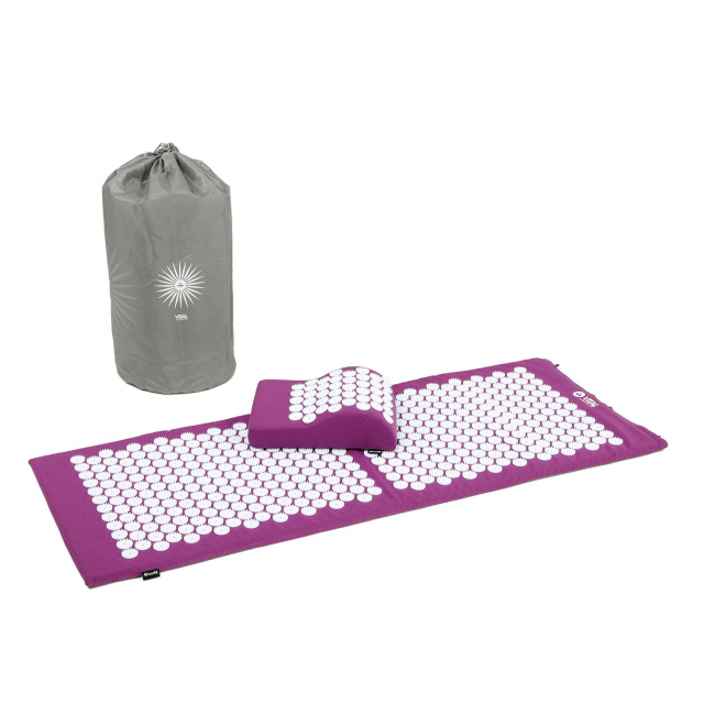 Set Vital Akupressurmatte und -kissen Matte 74 x 44 in drei verschiedenen Farben