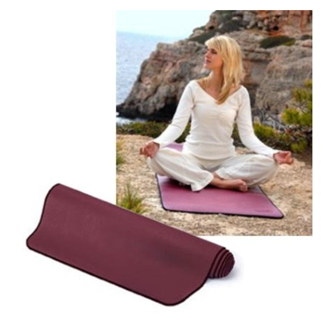 Pilates- & Yogamatte dunkelrot